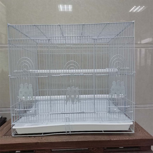 Cage d'élevage de canaris à toit ouvert en fil métallique fait à la main - Product Image 1