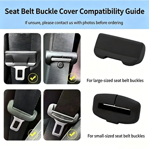 Housse de protection en silicone pour la sangle de sécurité de la voiture, silencieuse, antichoc, résistante aux rayures, accessoire décoratif essentiel - Product Image 4