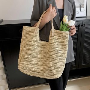 Venta al por mayor 2025 papel reciclado tejido bolsas de mano bolso cierre con cerrojo forro de piel de melocotón <span class=keywords><strong>marca</strong></span> punto OEM logotipo personalizado suministro a granel - Product Image 2