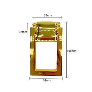 New Style Factory Wholesale Zinc Alloy Rectangular Pull Ring Door Handles for Cupboards <strong>Drawers</strong> Pulls Bedroom - Product Image 3