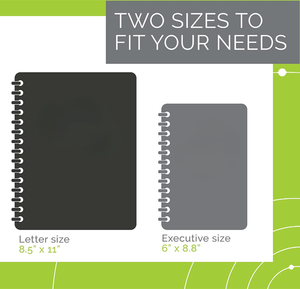 Akıllı yeniden kullanılabilir-nokta ızgara çevre dostu dizüstü bilgisayar-neptün Teal kapak, yönetici boyutu - Product Image 5