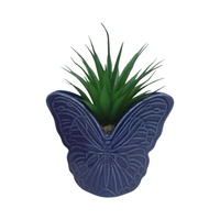 Vente en gros de pots à fleurs en céramique rose moderne et écologique à pois avec nœud papillon, joli pot de fleurs de table, OEM/ODM