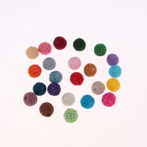 Chine boules de feutre de laine à la main en gros en bois crochet perles <span class=keywords><strong>coton</strong></span> perles en bois - Product Image 4