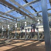 Goedkope Intelligente Landbouw Multi-span Glazen Kas Hydroponische Kas