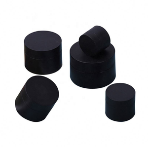 Matte Round Plastic Cosmetic Jars <b>Black</b> Pink <b>White</b> <b>Mint</b> Green Screw Cap Gold Stripe Cylinder Shape PP Material - Product Image 2