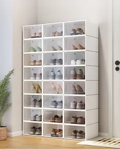 VIC boîte à chaussures en plastique dortoir rangement des chaussures artefact porte de la maison simple pour économiser de l'espace armoire à chaussures