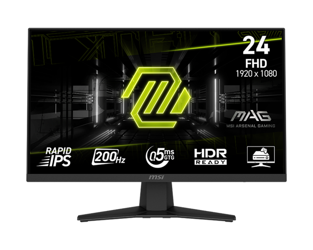 2025 New Gaming Msi Monitor MAG 244F 24" 1920 X 1080 200Hz Monitor 0.5ms Response Time Gaming Screen for Gaming Desktop PC