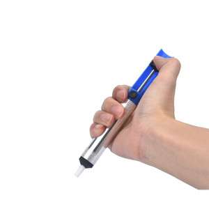 Durable Blue Semi-Aluminium Metal Desoldering <strong>Pump</strong> Tool Hand Welding <strong>Vacuums</strong> for Soldering Iron Removal Desoldering Station - Product Image 1