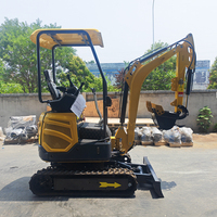 Mini-excavatrice de 3,5 tonnes CE EPA EURO 5, excavatrice sur chenilles de 1 tonne, 2 tonnes, machine d'excavation agricole chinoise