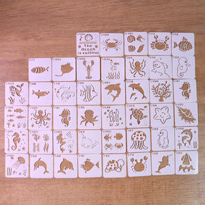 Stencil Personalizzati con Motivi Floreali, Farfalle e Uccelli per Decorazione di Legno, Pareti e Pavimenti, Progetti Artistici Fai-da-Te - Product Image 5