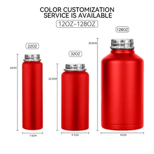 High Quality Double Wall Vacuum Insulated Water Bottles Stainless Steel Sports Gym Water Bottle For Water Drinking Custom Logo