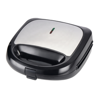 Wndseven Grille-pain électrique pour petit-déjeuner 3/1/5/6 1 Sandwich Panini Grill Maker Gaufre Donut Plaque en option pour un usage domestique