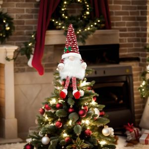 TSINYE Gnomes LED décorations de Noël, lumières alimentées par piles, Tomte suédois lumineux, gnome de Noël en peluche, elfe, poupée scandinave, Père Noël - Product Image 6