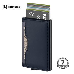 TILONSTAR TVC109 <b>Rfid</b> Aluminum Pop up Bank Card Protector <b>Wallets</b> Leather Id Credit Card Holder <b>Wallet</b> - Product Image 1