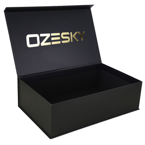 Tùy Chỉnh Sang Trọng Gói Gấp Từ Màu Đen Phân Hủy Sinh Học Nước Hoa Mỹ Phẩm Các Tông Quà Tặng Bao Bì Với Quần Áo Hộp Giấy - Product Image 2