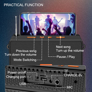 ZQS829 multifonctionnel extérieur maison TWS haut-parleur sans fil tous temps diffusion d'urgence maison Portable Global <span class=keywords><strong>Satellite</strong></span> <span class=keywords><strong>Radio</strong></span> - Product Image 4