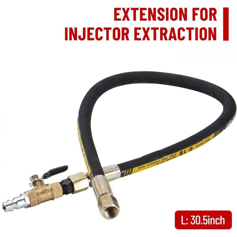 21Pcs Pneumatic Injector Puller Set 5-8 Bar Air Vibration Diesel Fuel ...