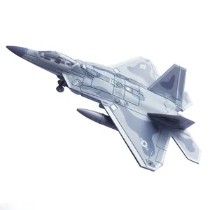 विमान लड़ाकू जेट मर डाली F22 हवाई जहाज मॉडल प्रदर्शन बॉक्स उच्च प्रदर्शन मिश्र धातु मॉडल धातु यूनिसेक्स 1:24 धातु मॉडल कार 72 PCS