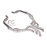 Collecteurs d'échappement isolés en acier inoxydable pour Ford Mustang Dark Horse 5.0, avec downpipe haute performance pour l'amélioration de la puissance de l'échappement automobile