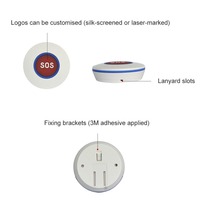 Botones de Pánico Inteligentes BLE, Llamada Telefónica Móvil, Botón de Emergencia Bluetooth SoS para Alarmas Inalámbricas