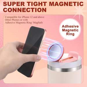 Soporte Magnético para Teléfono Compatible con Tapas de Botella Stanley Cup 40 oz Quencher H1.0 2.0, Soporte Plegable para Teléfono con Espejo - Product Image 3