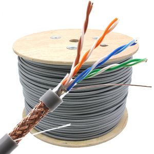 Cable Ethernet SFTP Cat5e 23AWG de Cobre Puro Sólido con Doble Blindaje, 305m 1000ft, Cable de Red a Granel SF/UTP Cat5e - Product Image 3