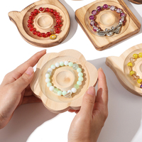 Conseil de conception de perles en bois présentoir de Bracelet approprié pour la fabrication de bijoux colliers artisanat plateau affichage pratique X32