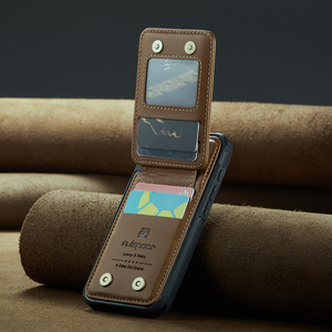 Autspace สำหรับ Google Pixel 10 9A 9 <span class=keywords><strong>8</strong></span> Pro XL TPU แบบนิ่มมีช่องใส่บัตรกระเป๋าเงินสดเคสโทรศัพท์หนัง PU - Product Image 3