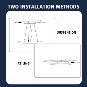 D1000MM Đèn LED Treo Trần Tròn 96W Kích Thước Lớn Tùy Chỉnh Siêu Mỏng Phong Cách Bắc Âu Siêu Mỏng Đèn Bảng SMD - Product Image 5