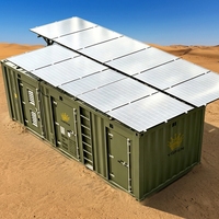 Générateur diesel silencieux triphasé à panneaux solaires 80kW 100kW 150kW avec ATS démarrage automatique, entrée PV, haute efficacité, capot insonorisé