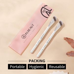 2 uds pinceles en ángulo <span class=keywords><strong>para</strong></span> crema líquida en barra corrector base <span class=keywords><strong>Contorno</strong></span> <span class=keywords><strong>de</strong></span> <span class=keywords><strong>nariz</strong></span> sombra <span class=keywords><strong>de</strong></span> ojos BlendingConcealer pinceles <span class=keywords><strong>de</strong></span> maquillaje - Product Image 6