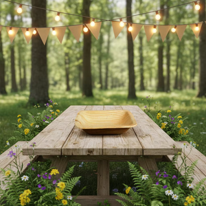 ชามใบปาล์มทรงกลมขนาด 3.5 นิ้ว เป็นมิตรกับสิ่งแวดล้อม ย่อยสลายได้ตามธรรมชาติ ภาชนะใส่อาหารจากใบปาล์มธรรมชาติ - Product Image 1