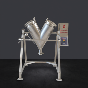 Mélangeur de poudre de type V en acier inoxydable 304 de 100 L, équipement industriel pour aliments, produits chimiques, cosmétiques, épices, poudres sèches - Product Image 3