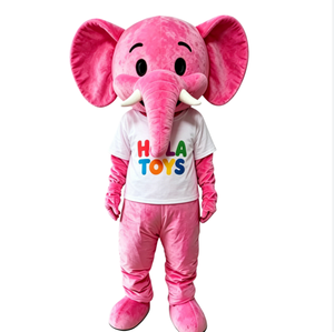 Costumes de mascotte Hola Pink Elephant / Costumes de mascotte animale - Product Image 1