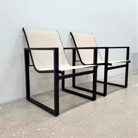 Nouvel ensemble de conversation de jardin 3 pièces de haute qualité pour l'extérieur 2026, mobilier de patio rembourré en tissu, table et chaises, ensemble de café