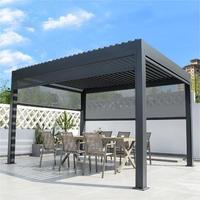 3x3 3x4 4x3 4x4 4x5 4x6 6x3 6x4 6x5 6x6m yan ile açık alüminyum tente pergola