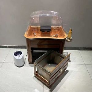 อ่างล้างผมเคลื่อนที่สำหรับร้านทำผมโดยเฉพาะ, สำหรับร้านเสริมสวย, ไม่ต้องใช้น้ำ, ใช้สำหรับทำไฮโดรเทอราปี, ระบบหมุนเวียนน้ำสำหรับอบไอน้ำ - Product Image 3
