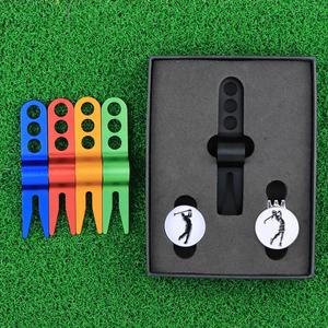 Humorous Animals Balance Crown Producto integrado Smiley Martillado Grabación Putter Cleaner Pitchfork Esmalte Golf Ball Marker - Product Image 2