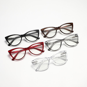 6127 Monture Optique Ronde Œil <span class=keywords><strong>de</strong></span> Chat Photochromique Gris Anti-Lumière Bleue pour Femmes - Product Image 4