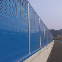 Les murs de barrière de bruit de feuille galvanisée/en aluminium insonorisés réduisent efficacement la barrière de bruit de bruit de la route