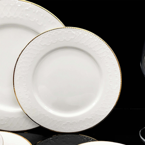 Vaisselle <span class=keywords><strong>de</strong></span> luxe 8/10 pouces en <span class=keywords><strong>porcelaine</strong></span> <span class=keywords><strong>blanche</strong></span> <span class=keywords><strong>et</strong></span> <span class=keywords><strong>or</strong></span>, assiettes <span class=keywords><strong>et</strong></span> bols en gros pour restaurants, services <span class=keywords><strong>de</strong></span> <span class=keywords><strong>table</strong></span> en céramique - Product Image 4