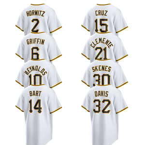 Kaos Jersey Baseball Kandang Pittsburgh 2026, Pakaian Kustom, Bordir Jahit, Seragam dengan Logo - Product Image 1