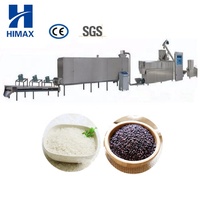 Extrudeuse de riz enrichi faisant la machine Ligne de traitement du riz artificiel Ligne de production de riz auto-chauffante