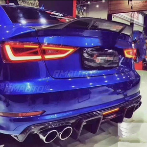 สปอยเลอร์หลังคาร์บอนไฟเบอร์ทรง R สำหรับ AUDI A5 S5 RS5 B9 Coupe 4 ประตู ปี 2016-2023 วัสดุ FRP คาร์บอนฟอร์จ - Product Image 3