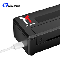 MHT-P19 10% OFF Tragbarer ThermodruckerTattoo stensil Printer Bluetooth mesin baterai nirkabel Transfer tato Printer