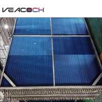 Évaporateur à tubes en cuivre à ailettes en aluminium hydrophiles, solution de refroidissement de haute précision pour les systèmes HVAC des unités CRAC de centres de données