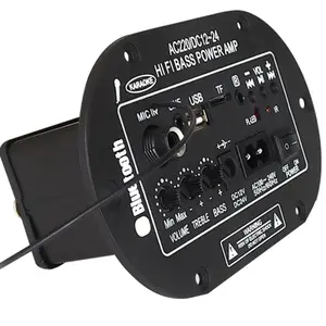 Amplificateur numérique de puissance 8 pouces, électronique intelligent, avec Microphone intégré, carte d'amplification de puissance Mono