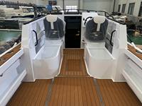 Bateau de pêche en aluminium lSEAKING, yacht sportif offshore, bateau de pêche en alliage avec cabine à toit rigide