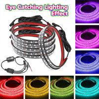 4Pcs Under Car Lights Ausgefallene Farbe unter der Karosserie-LED-Tür warn lampe