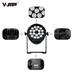 VSHOW P18 Wash IP, Potente Proyector IP65 de 18*10W RGBW, Luz Par RGBW para Eventos, Fiestas y Bodas - Product Image 3